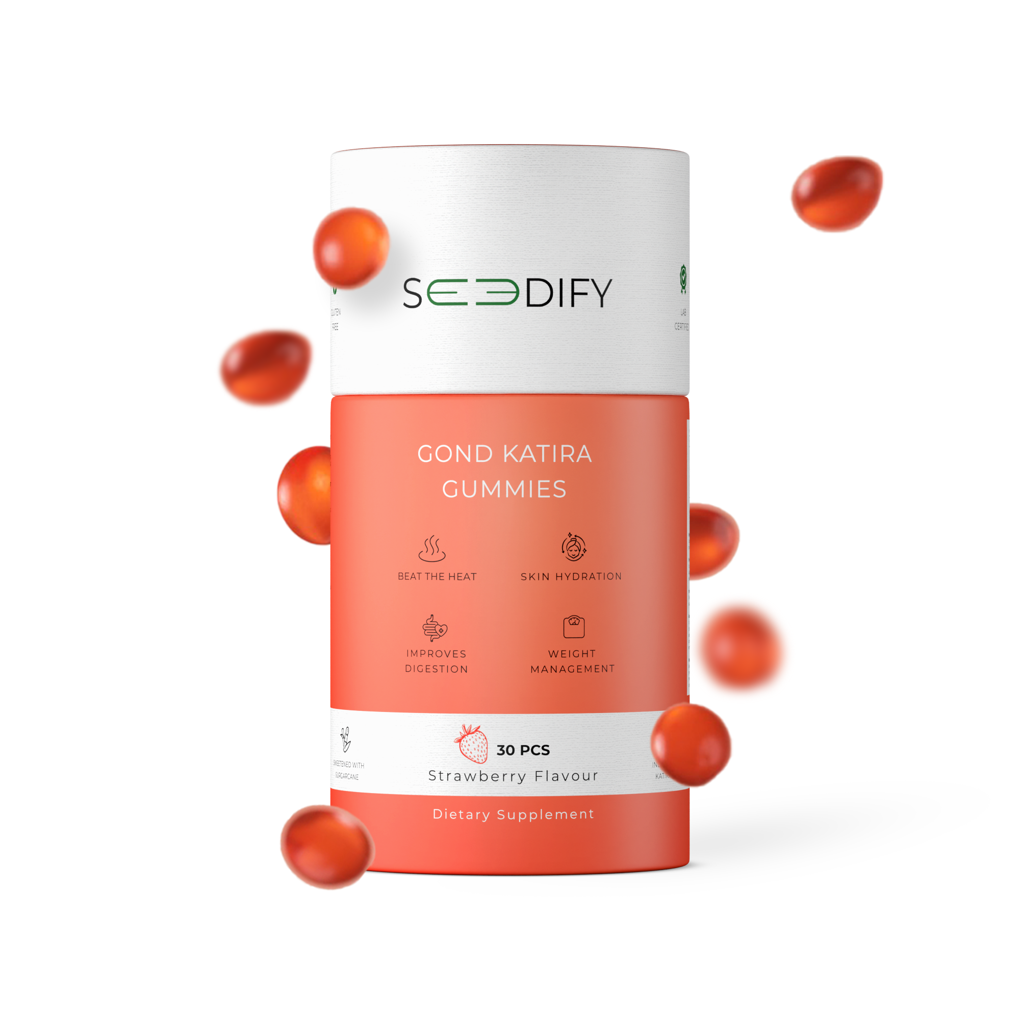 Gond Katira Gummies (30 Pcs) | India's First Gond Katira As Gummies | All Natural No Artificial Additives